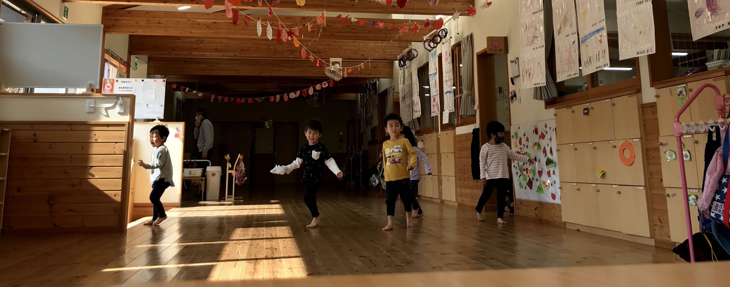 みどりの丘の保育園玄関ホール